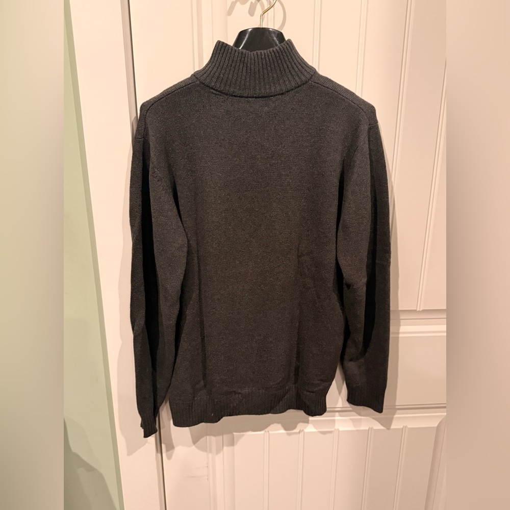 Oscar de la Renta Men’s Quarter-Zip Cotton Sweater - Size M - Picture 5 of 5
